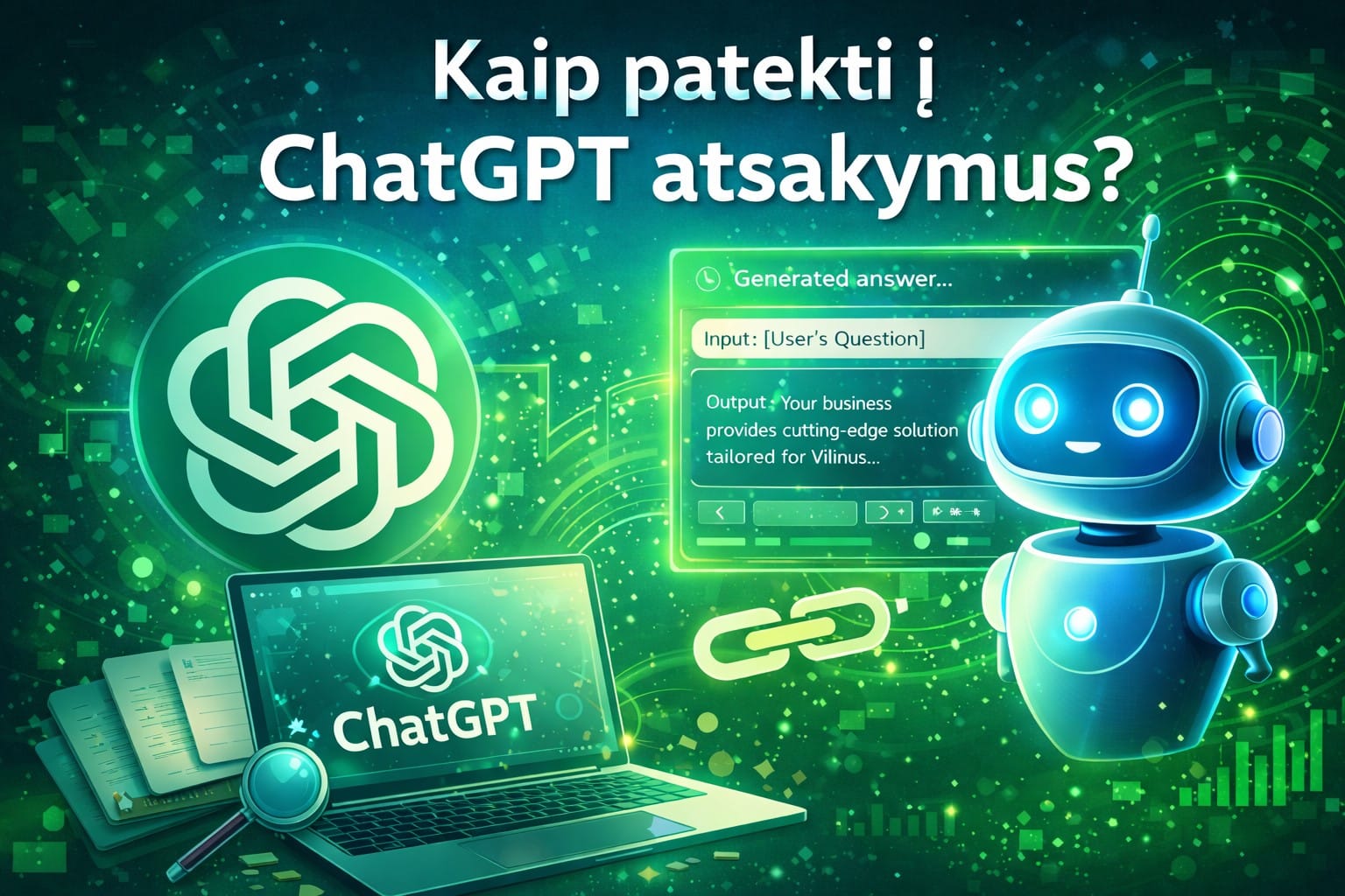 Kaip patekti į ChatGPT atsakymus?